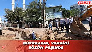 Gebze’de çelik boru deplase çalışmasını inceledi