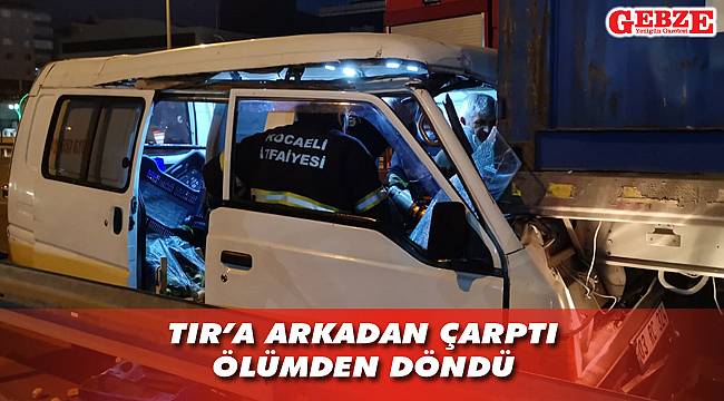 Gebze’de kaza, olduğu yere sıkıştı