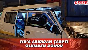 Gebze’de kaza, olduğu yere sıkıştı