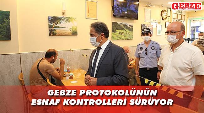 Gebze'de koronavirüs denetimleri devam ediyor