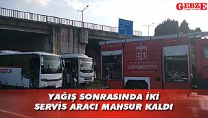 Gebze'de sağanak etkili oldu