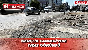 Gebze'ye yakışmayan yol görüntüsü