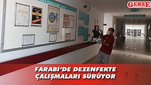 Hizmet alanları dezenfekte ediliyor
