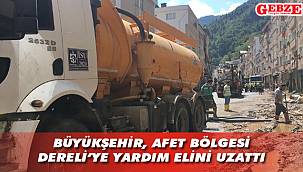 İSU ekibi, tahliye çalışmalarına destek oldu