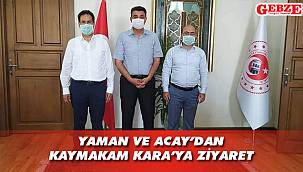 Kaymakam Kara'ya ziyaretler sürüyor