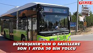 Mavi bayraklı plajlara 1 ayda 30 bin yolcu ulaştırıldı