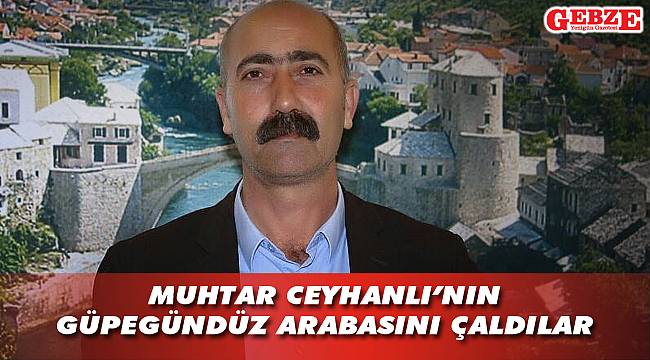 Muhtar Ceyhanlı'ya hırsızlık şoku