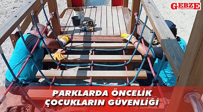 Parklarda öncelik çocukların güvenliği