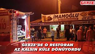 Restoranda çıkan yangın korkuttu 