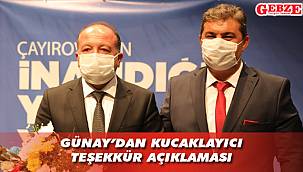 Başkan Günay, tek tek teşekkür etti