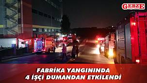 Çayırova’da kozmetik fabrikası yandı