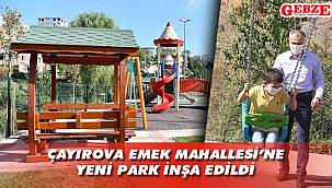 Çayırova'da parkların sayısı artıyor