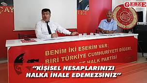 CHP Çayırova, Kent Park'ı konuştu