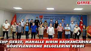 CHP Gebze, mahalle birim başkanlarıyla buluştu