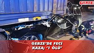 D-100'de TIR'a arkadan çarptı