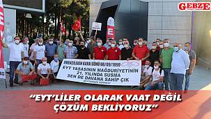EYT Gebze o yasayı protesto etti