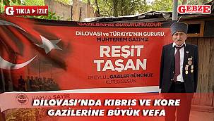 Gazilere pankartlı teşekkür