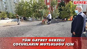 Gebze'de park çalışmaları sürüyor