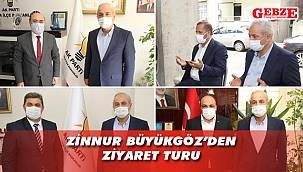 İlçe başkanlarına ve taziyeye gitti