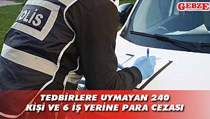 Kocaeli'nde koronavirüs denetimi sürüyor