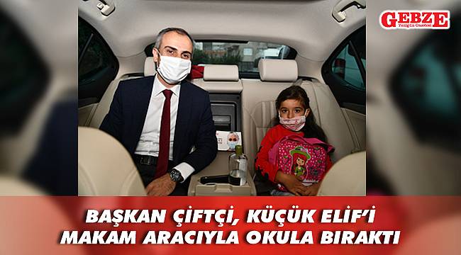 Küçük Elif'in heyecanına ortak oldu