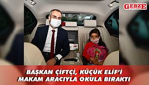 Küçük Elif'in heyecanına ortak oldu