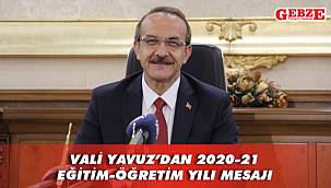 Vali Yavuz'dan yüz yüze eğitim mesajı