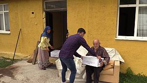 Yaşlı çifte yardım eli uzandı