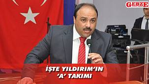 Yıldırım'ın ekibi belli oldu