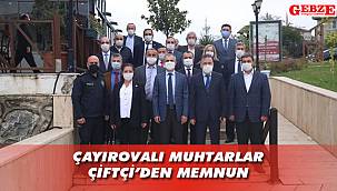 Çayırova'da muhtarların özel günü unutulmadı