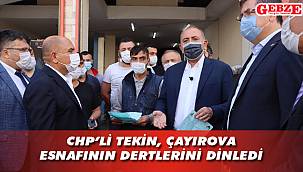 CHP'liler Çayırova'da esnaf gezdi