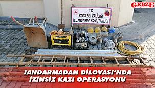 Dilovası'nda izinsiz kazı gözaltı getirdi