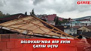 Dilovası, şiddetli rüzgardan nasibini aldı