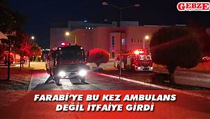 Farabi'de korkutan yangın