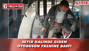 Gebze'de halk otobüsünde panik