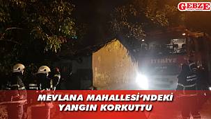 Gebze'de korkutan yangın