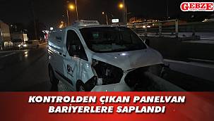 Gebze'de panelvan kontrolden çıktı; 1 yaralı