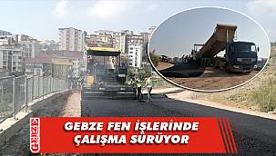 Gebze'nin yollarında konfor çalışması