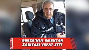 Gebze zabıtasını üzen ölüm