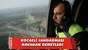 Kuzey Marmara Otoyolu'nda helikopterli denetim