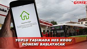 Toplu taşımada HES kodlu binişler için geri sayım