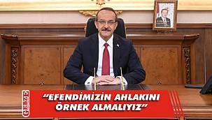 Vali Yavuz'dan Mevlid Kandili mesajı