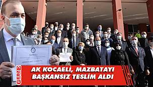 AK Parti Kocaeli mazbatayı aldı