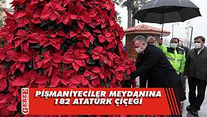 Atatürk çiçekli fotoğraf alanı