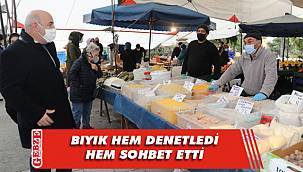 Başkan Bıyık'tan pazar denetimi