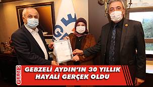 Büyükgöz, Aydın'a tapusunu teslim etti