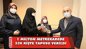 Büyükgöz, Pelitli Akviran sakinlerine tapularını verdi