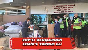 CHP Gebze'de gençler İzmir'e yardım götürdü