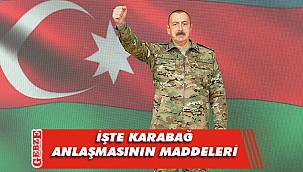 Dağlık Karabağ için imzalanan anlaşmanın maddeleri