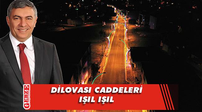 Dilovası'nda caddeler ışıklanıyor